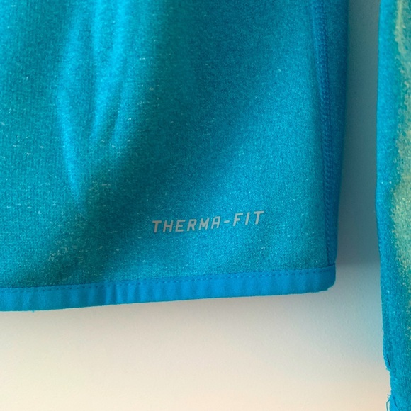 Like-new! NIKE blue 💙 full-zip thermal Y2K HOODIE Size XS - Picture 4 of 6